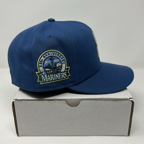 MyFittedsNJ Seattle Mariners ‘Vintage Look’ Fitted Hat Size 7 3/8 - Picture 3 of 8